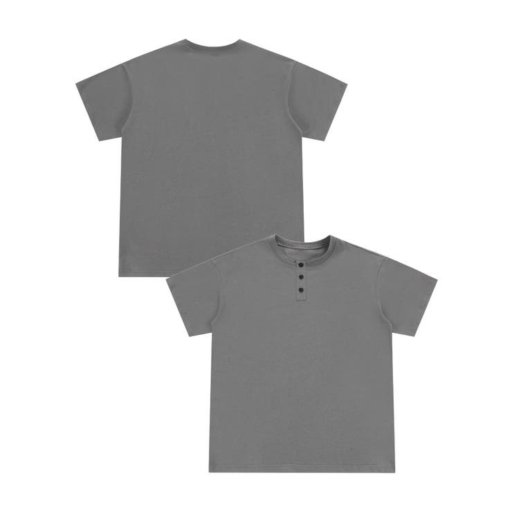 ヘンリーネック半袖Tシャツ | aimoha men | 詳細画像2 