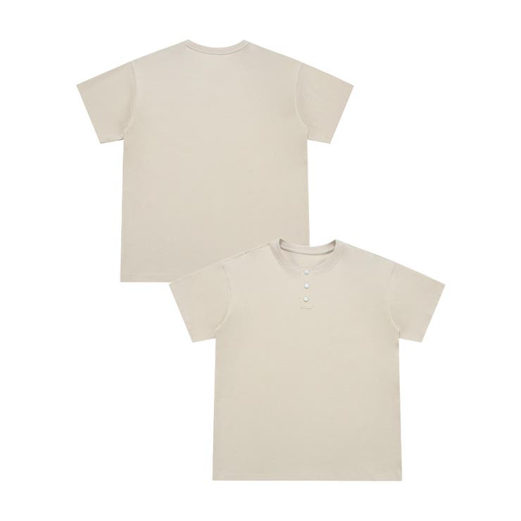 ヘンリーネック半袖Tシャツ | aimoha men | 詳細画像4 