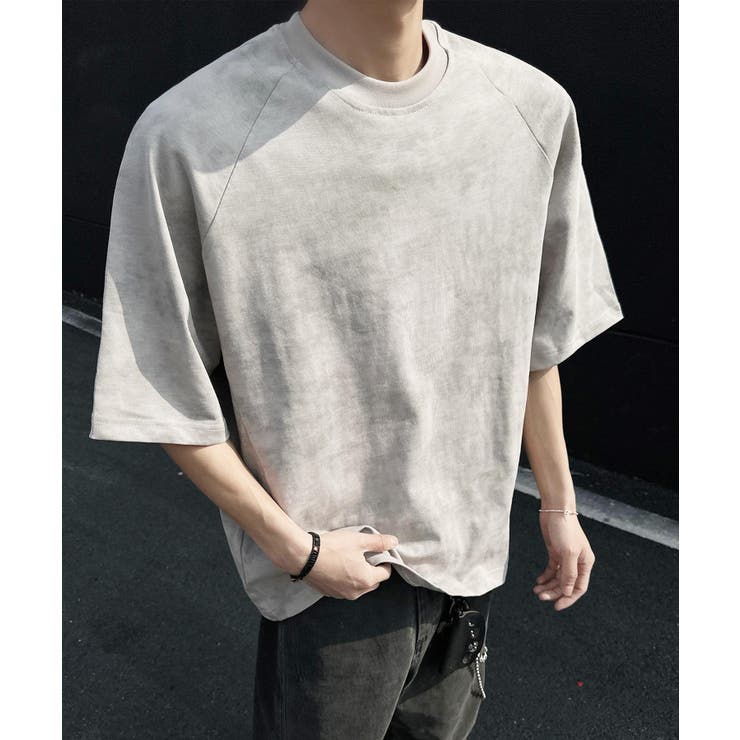 グレー | ヴィンテージ調カモフラTシャツ | aimoha men