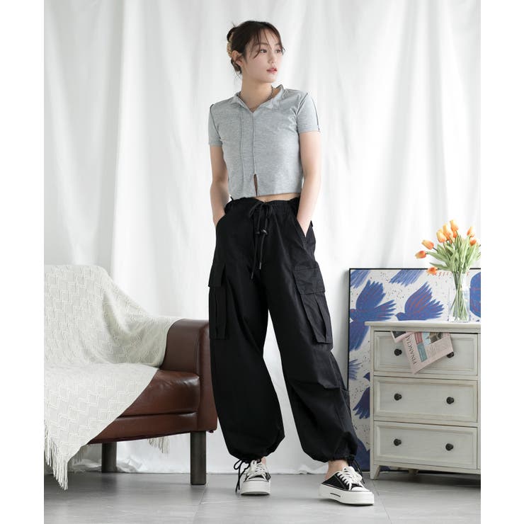 無地デザイン半袖トップス | aimoha  | 詳細画像32 