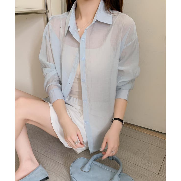 バックリボンフェミニンシャツ | aimoha  | 詳細画像32 