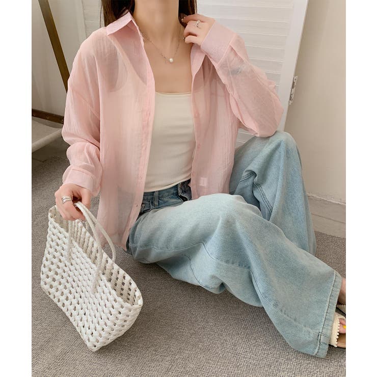 バックリボンフェミニンシャツ | aimoha  | 詳細画像5 