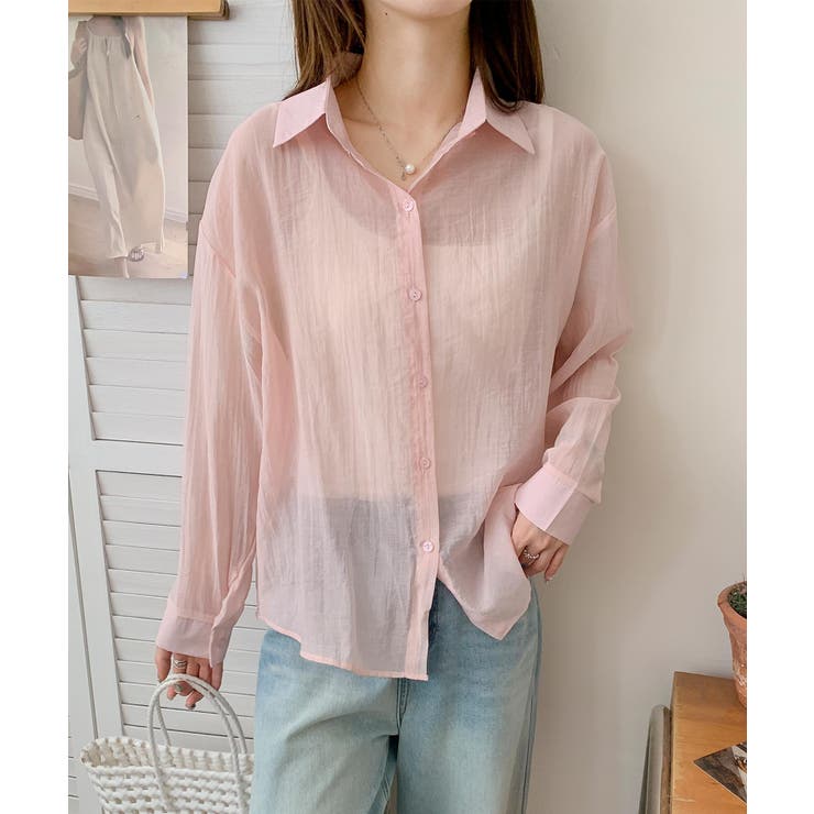 バックリボンフェミニンシャツ | aimoha  | 詳細画像6 