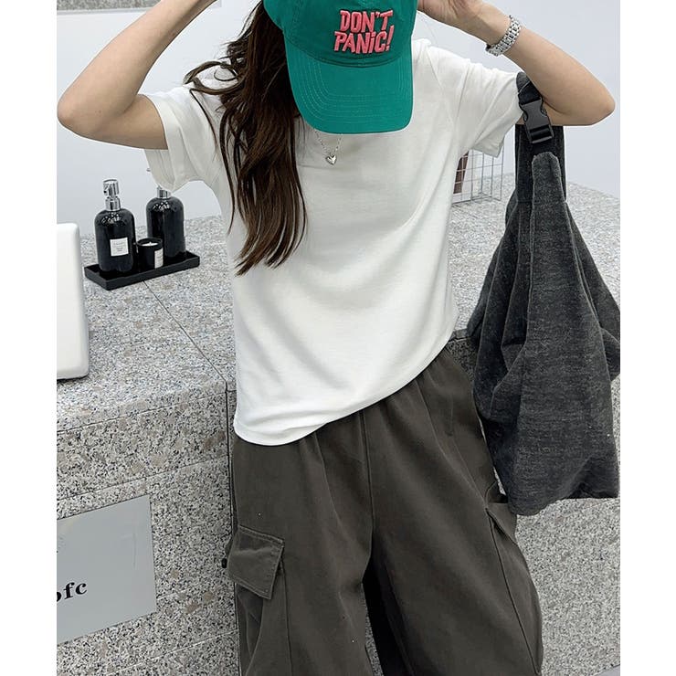 ネック配色シンプルTシャツ | aimoha  | 詳細画像6 