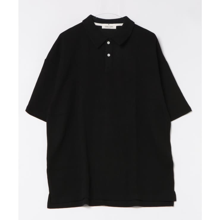 【GENXDER】ワッフルスリットポロ風Tシャツ | aimoha  | 詳細画像13 