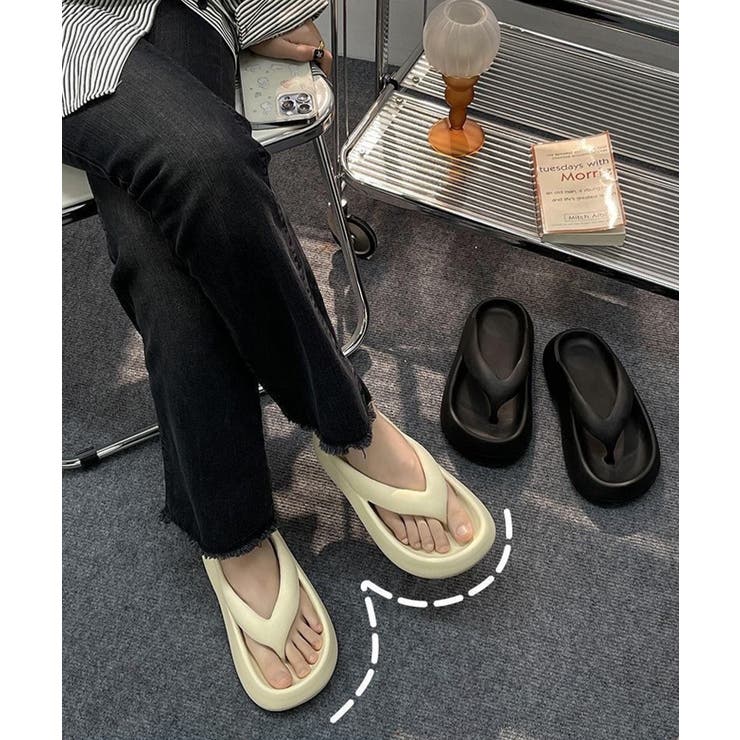 【shoes365】厚底トングサンダル | aimoha  | 詳細画像8 