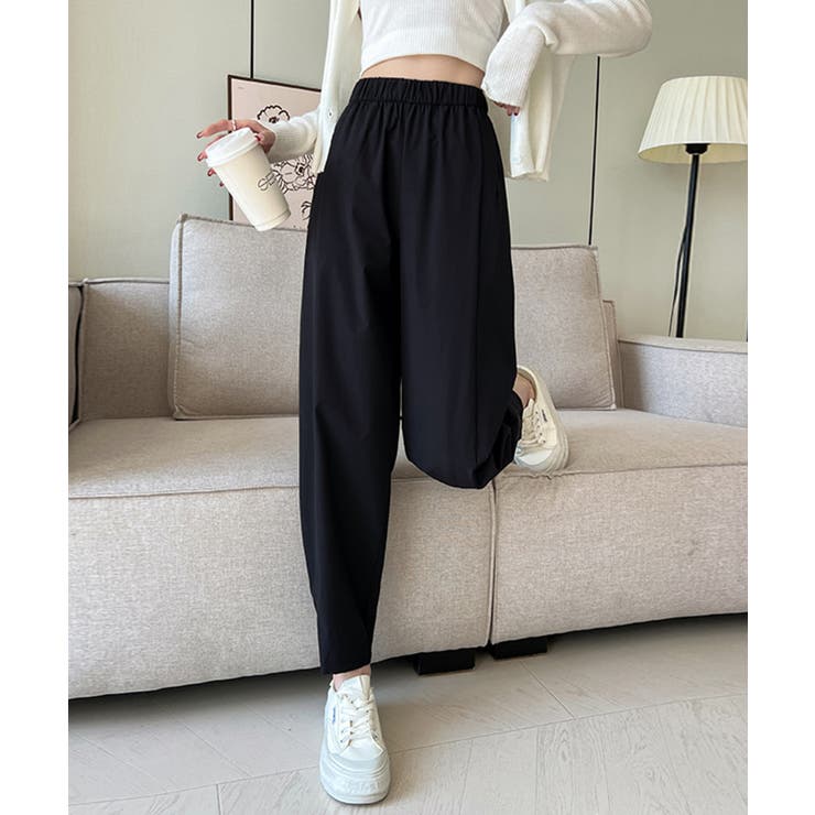 ブラック | 【Aimoha】乾きやすい快適パンツ | aimoha 