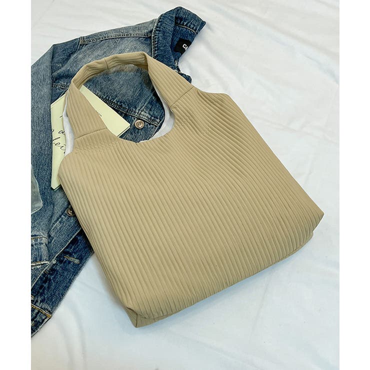 リブニットライクトートバッグ | aimoha  | 詳細画像16 