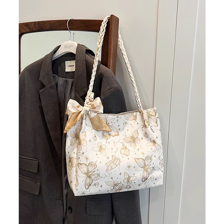 バタフライプリントショルダーバッグ | aimoha  | 詳細画像7 