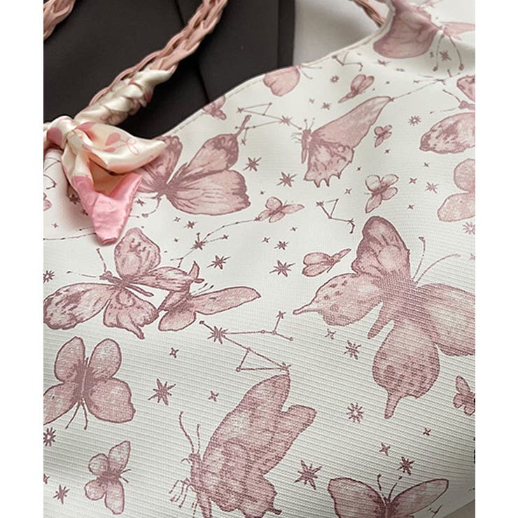 バタフライプリントショルダーバッグ | aimoha  | 詳細画像10 