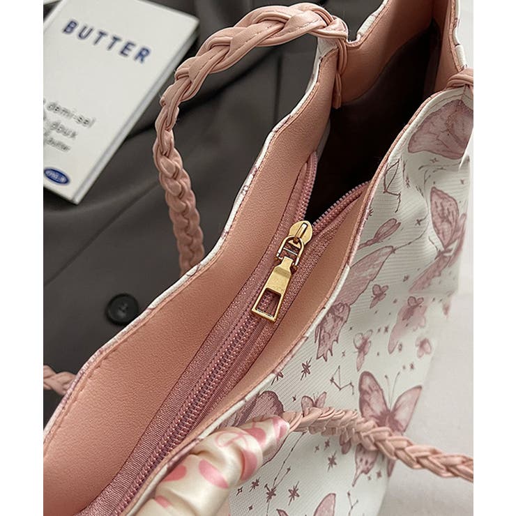 バタフライプリントショルダーバッグ | aimoha  | 詳細画像12 