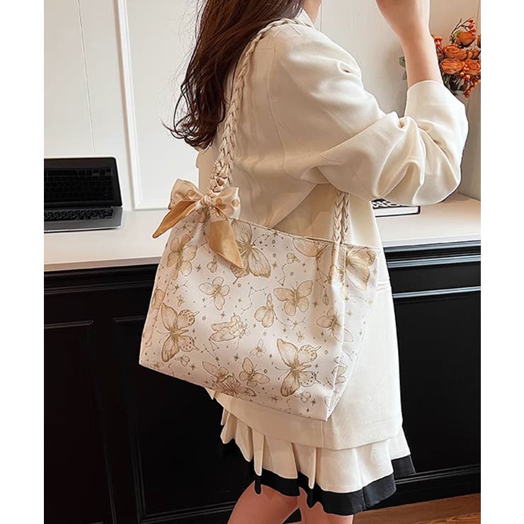 バタフライプリントショルダーバッグ | aimoha  | 詳細画像14 