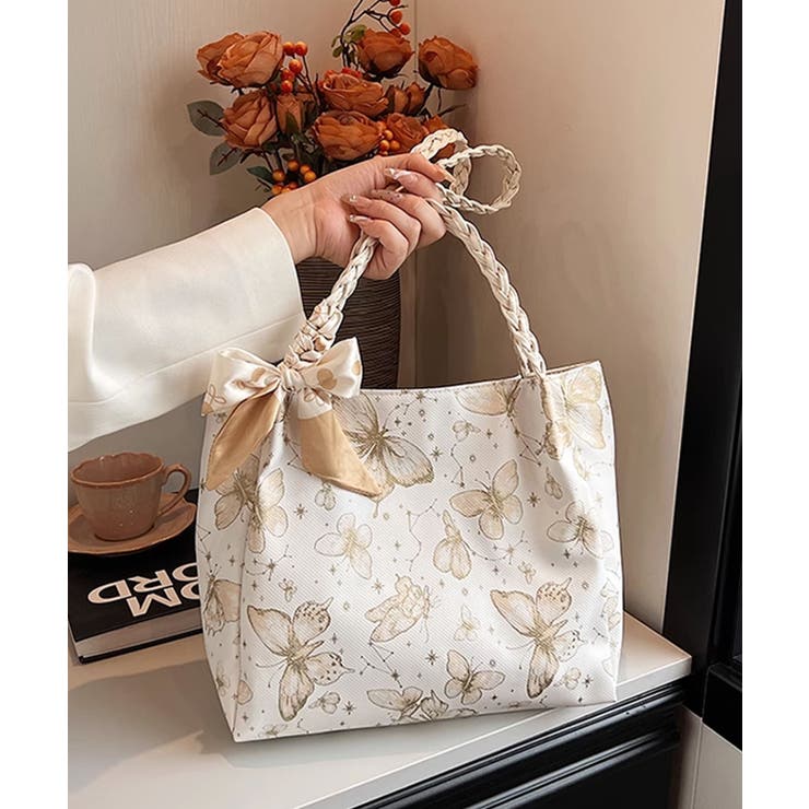 バタフライプリントショルダーバッグ | aimoha  | 詳細画像17 