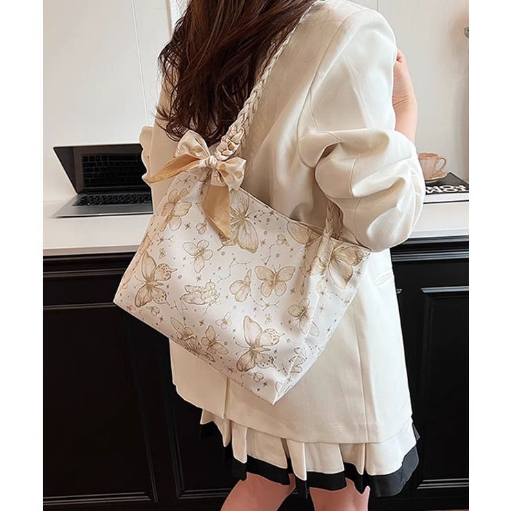 バタフライプリントショルダーバッグ | aimoha  | 詳細画像20 