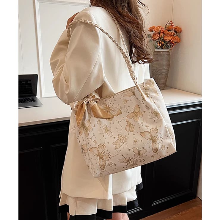 バタフライプリントショルダーバッグ | aimoha  | 詳細画像21 