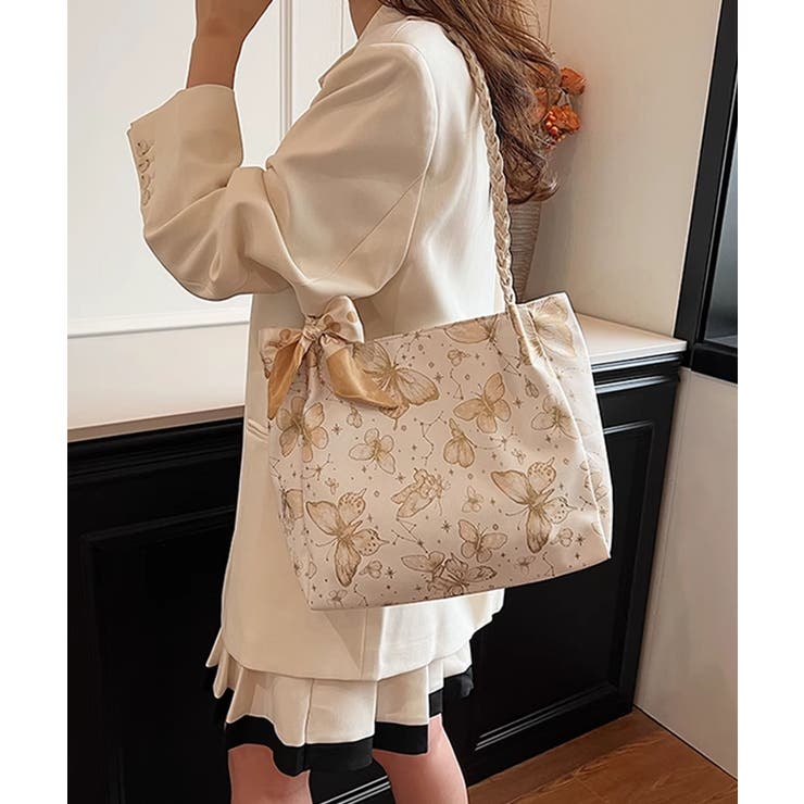 バタフライプリントショルダーバッグ | aimoha  | 詳細画像22 