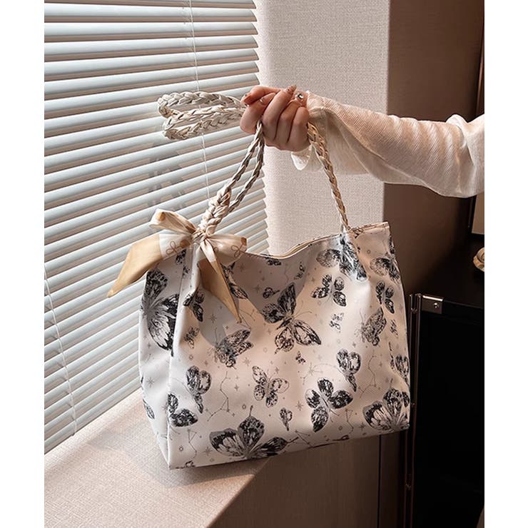 バタフライプリントショルダーバッグ | aimoha  | 詳細画像23 