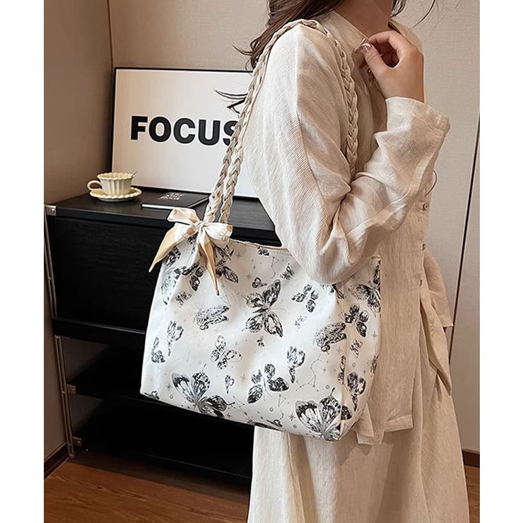 バタフライプリントショルダーバッグ | aimoha  | 詳細画像25 