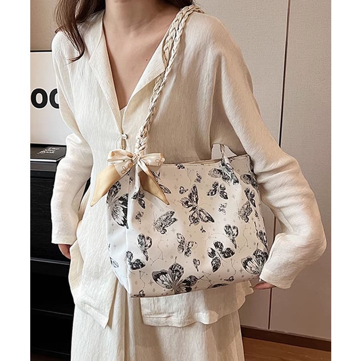 バタフライプリントショルダーバッグ | aimoha  | 詳細画像28 