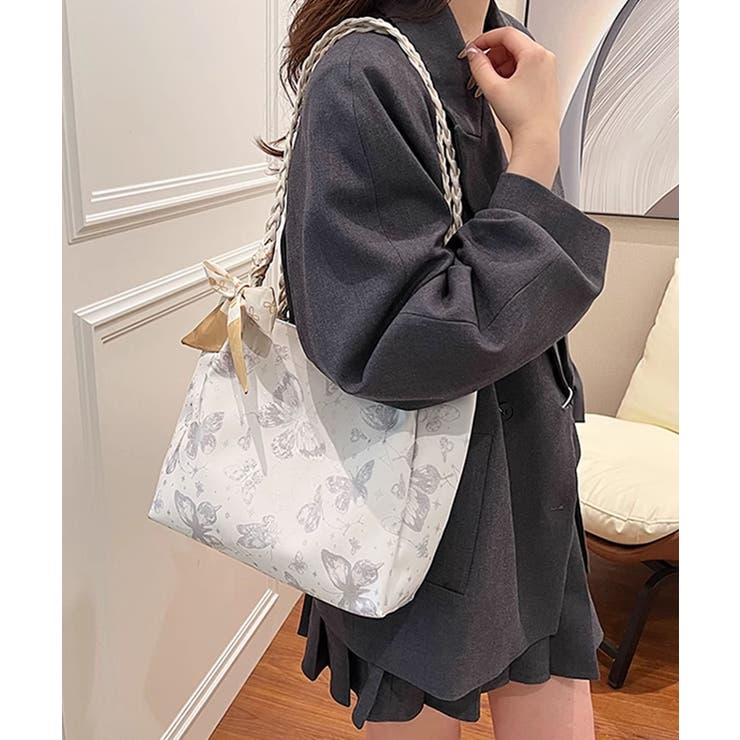 バタフライプリントショルダーバッグ | aimoha  | 詳細画像36 