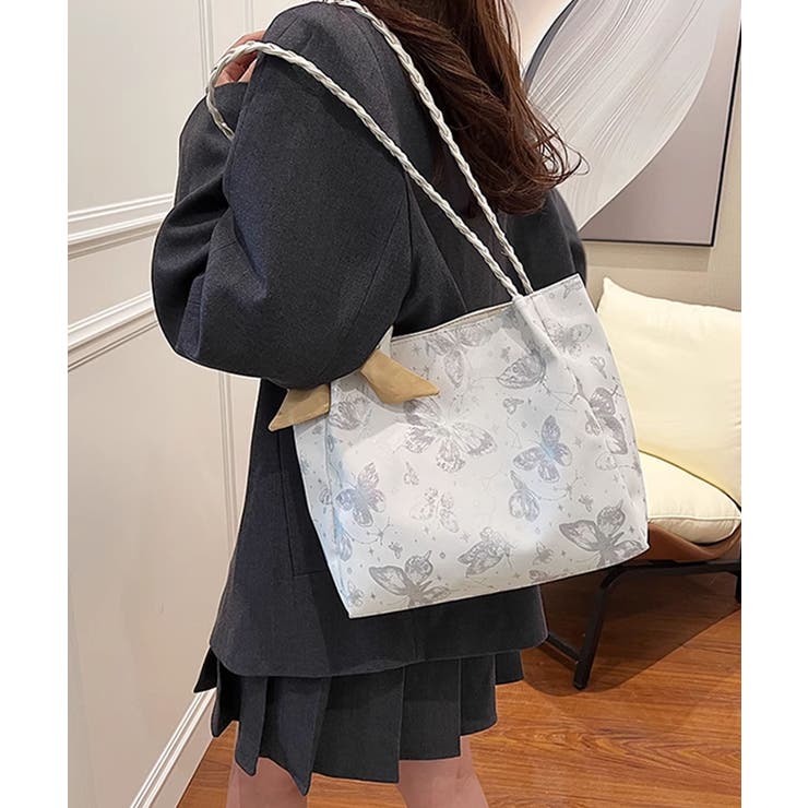 バタフライプリントショルダーバッグ | aimoha  | 詳細画像38 