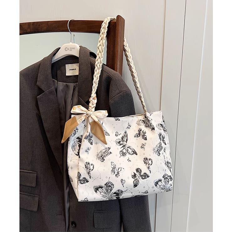 バタフライプリントショルダーバッグ | aimoha  | 詳細画像3 