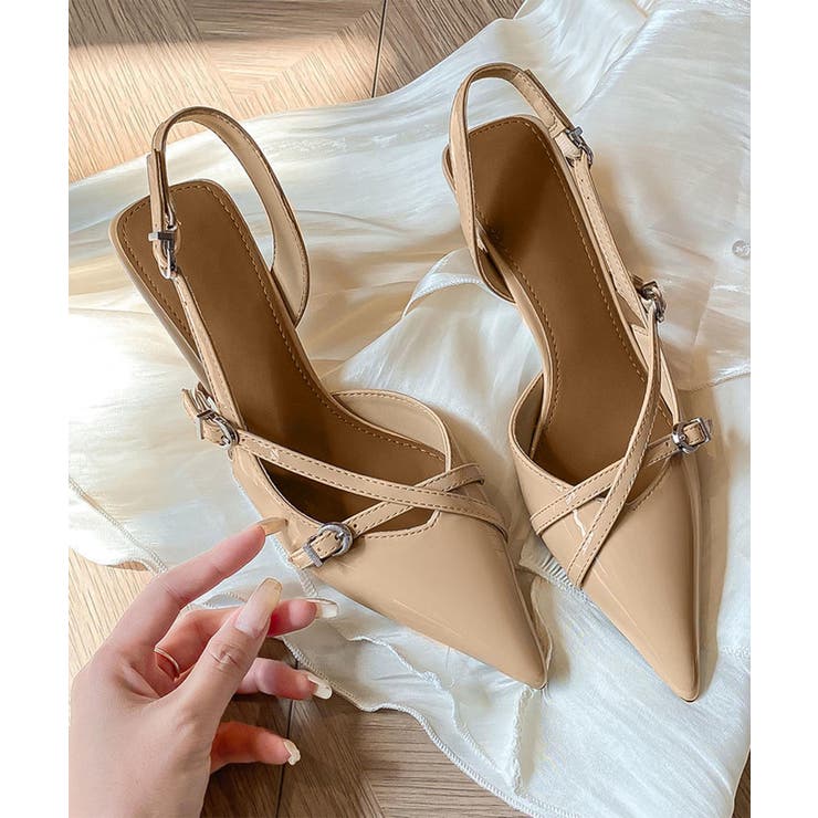 ポインテッドトゥバックストラップヒール | aimoha  | 詳細画像2 