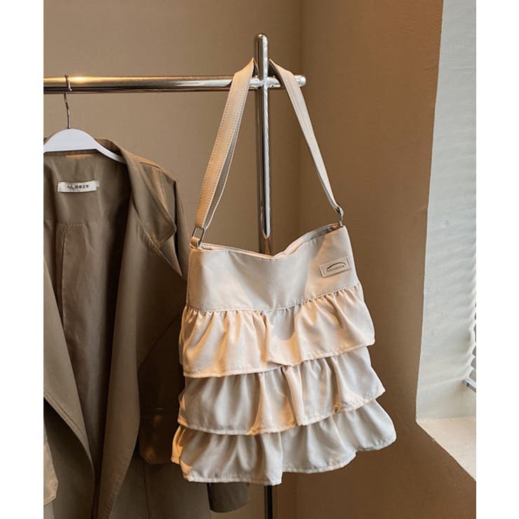 フリルワンショルダートートバッグ | aimoha  | 詳細画像24 