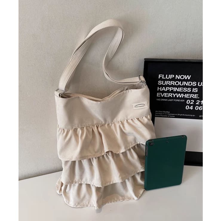 フリルワンショルダートートバッグ[品番：XT000014426]｜aimoha