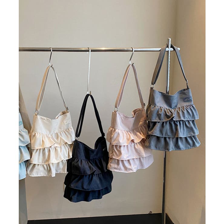 フリルワンショルダートートバッグ | aimoha  | 詳細画像5 