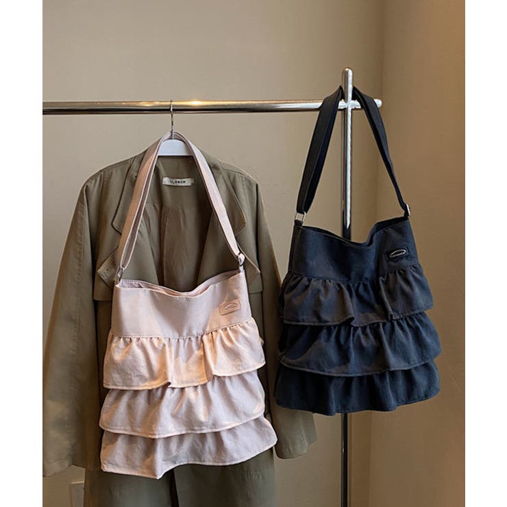 フリルワンショルダートートバッグ | aimoha  | 詳細画像6 