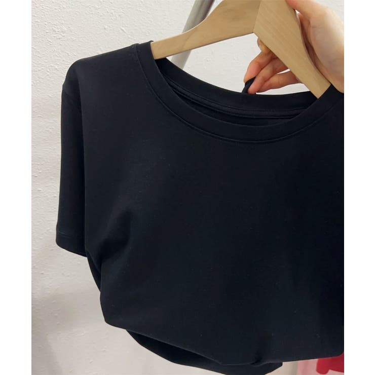 ブラック | カラーベーシックTシャツ | aimoha 
