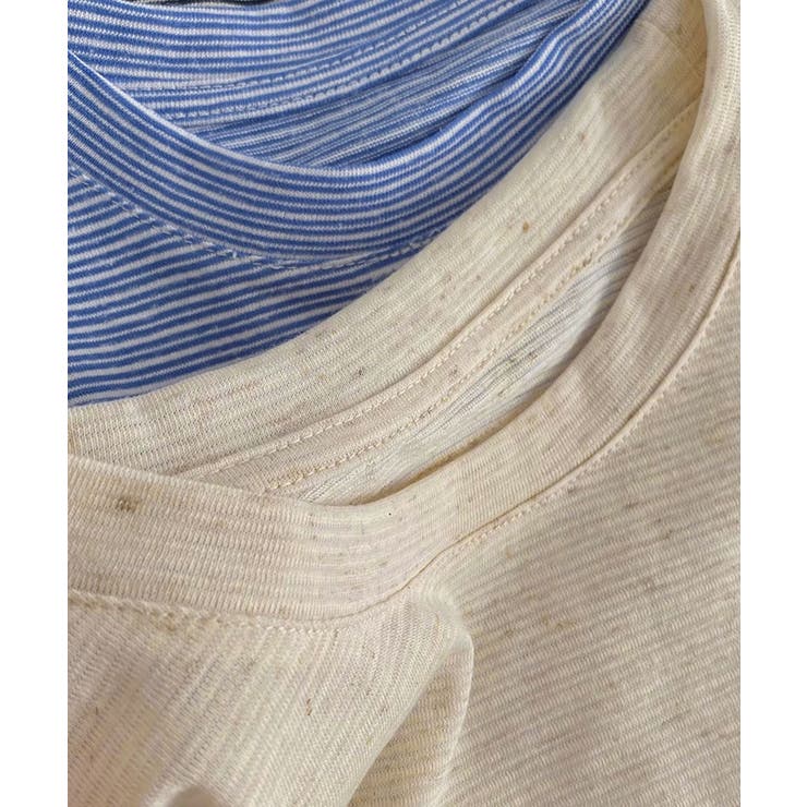 ミニパターンボーダーベーシックTシャツ | aimoha  | 詳細画像9 