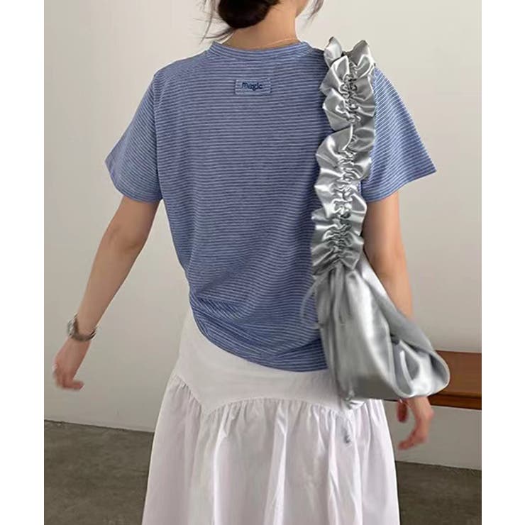 ミニパターンボーダーベーシックTシャツ | aimoha  | 詳細画像18 