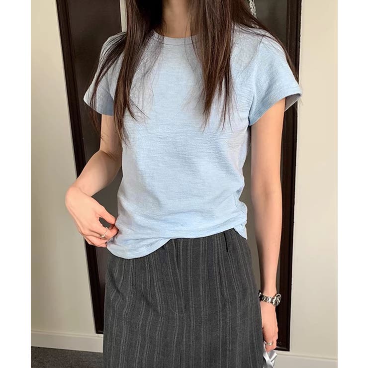 ベーシッククルーネックTシャツ | aimoha  | 詳細画像1 