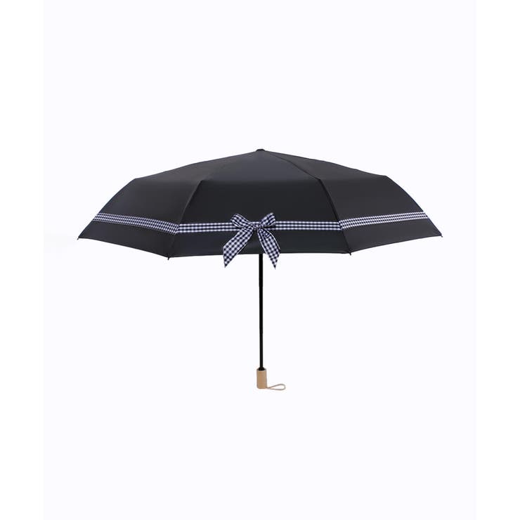 チェックリボン晴雨兼用折りたたみ傘 | aimoha  | 詳細画像5 
