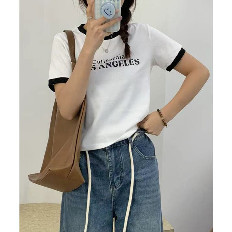 ホワイト | カリフォルニアロゴTシャツ | aimoha 