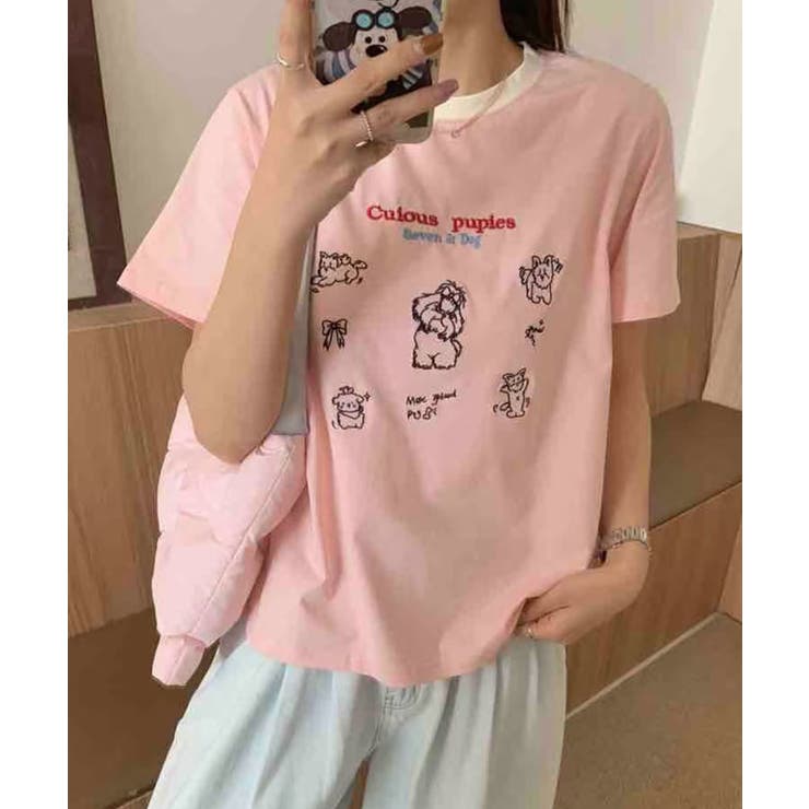 キャラクターイラストプリントTシャツ[品番：XT000014462]｜aimoha