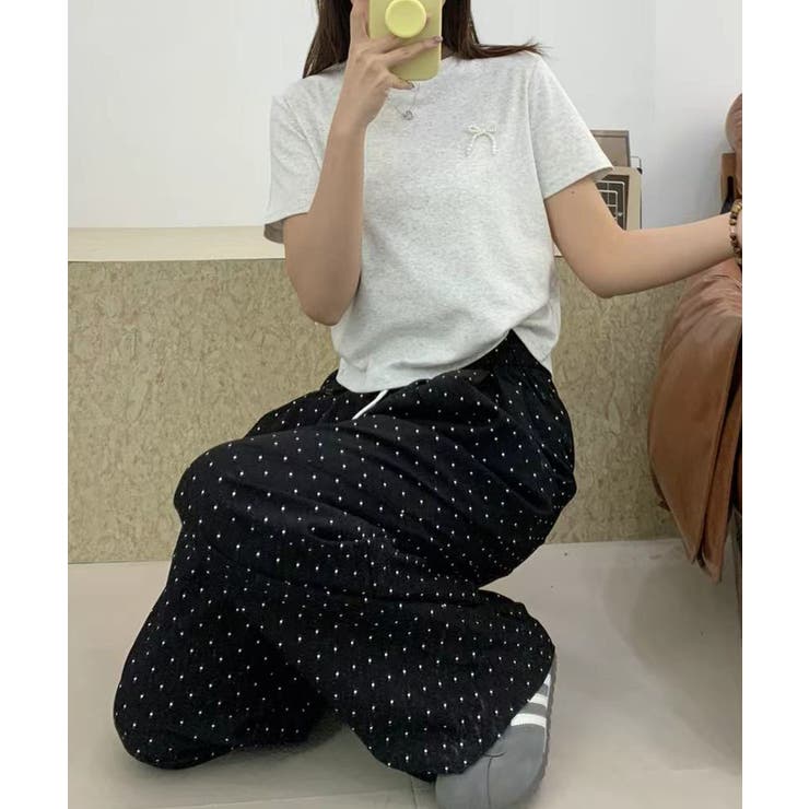 ミニリボンパールTシャツ | aimoha  | 詳細画像8 