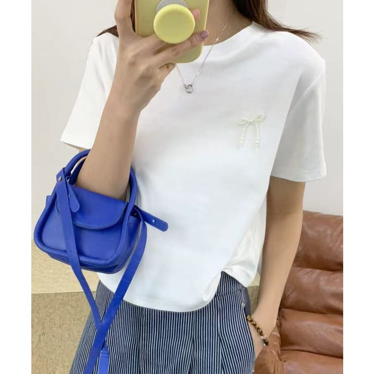 ミニリボンパールTシャツ | aimoha  | 詳細画像5 