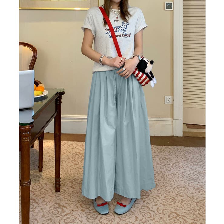 ハイウエストフレアワイドパンツ | aimoha  | 詳細画像4 