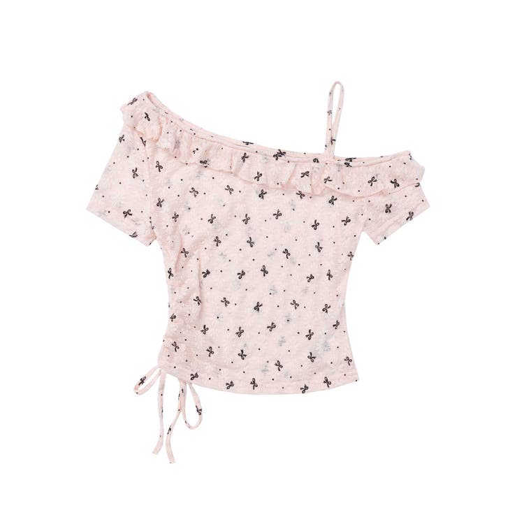 ワンショルダーシャーリングトップス | HOOK | 詳細画像3 