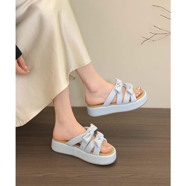 カラフルリボン厚底サンダル | aimoha  | 詳細画像6 