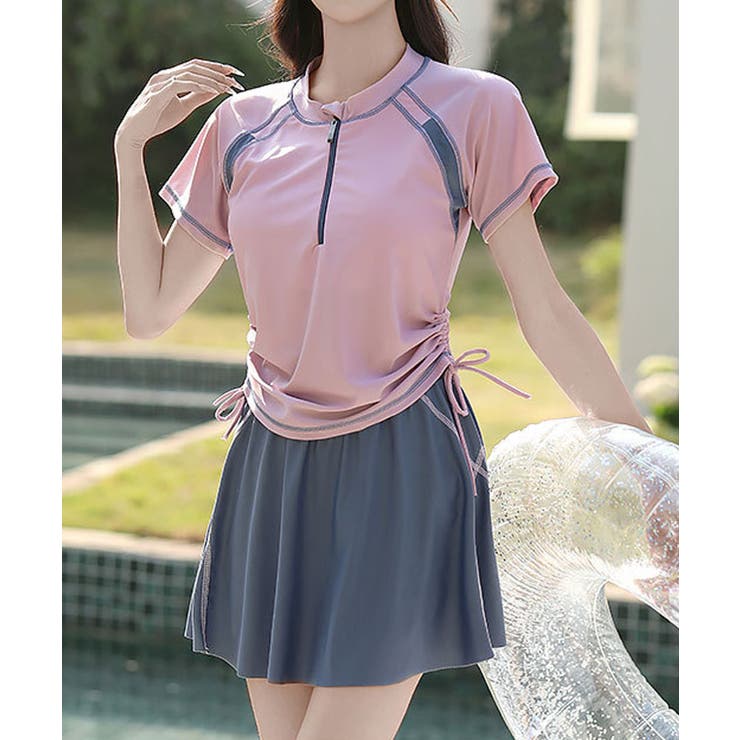 ラッシュガード風セパレート水着[品番：XT000014588]｜aimoha