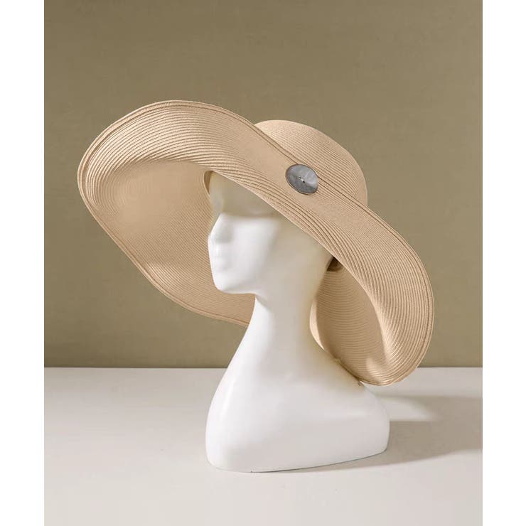 メタルボタン付きワイドブリムハット | aimoha  | 詳細画像11 