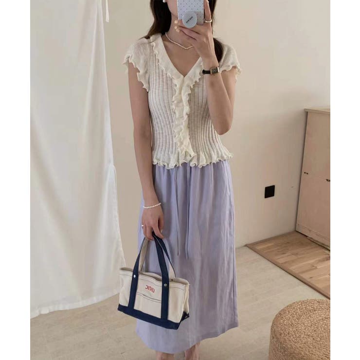 【Jasmine】ラッフルサマーニットカーディガン Jasmine Grandi… | aimoha  | 詳細画像4 