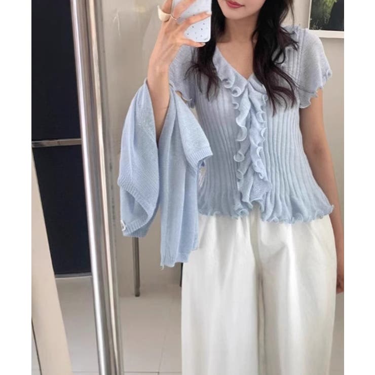 【Jasmine】ラッフルサマーニットカーディガン Jasmine Grandi… | aimoha  | 詳細画像11 