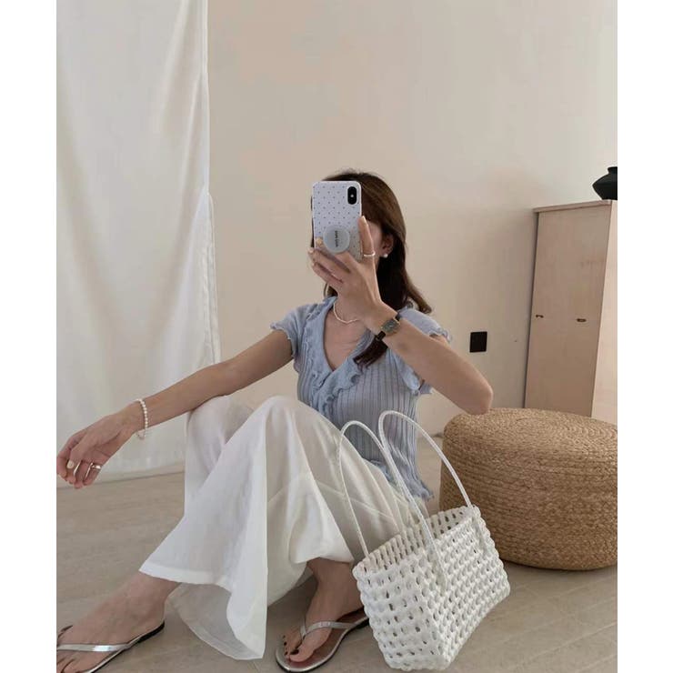 【Jasmine】ラッフルサマーニットカーディガン Jasmine Grandi… | aimoha  | 詳細画像8 