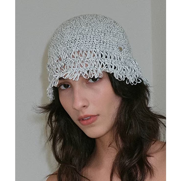 フリンジ付きクロシェ編みバケットハット | aimoha  | 詳細画像22 