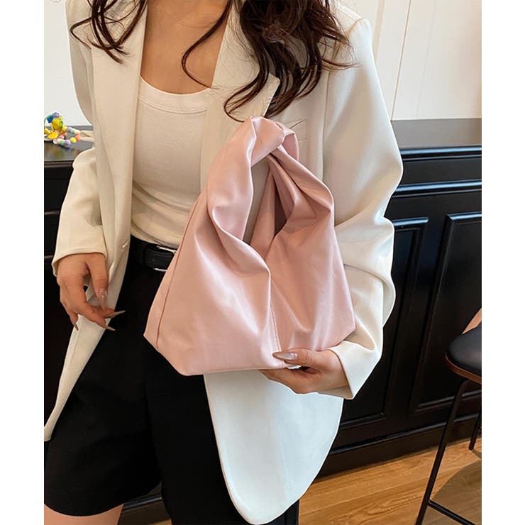 【B.A.G.】ギャザー風デザインハンドバッグ | aimoha  | 詳細画像2 